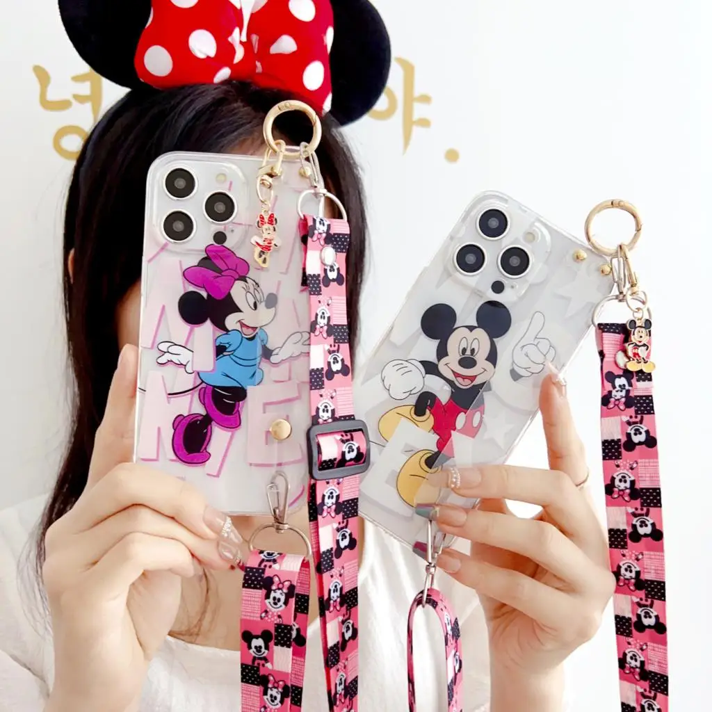 Чехол для Samsung Galaxy A7 A8 A9 A6 Plus J6 J8 PLus A10 A20 A30 A50 A70 A20s A20E A10s A10E Минни Микки с орнаментом