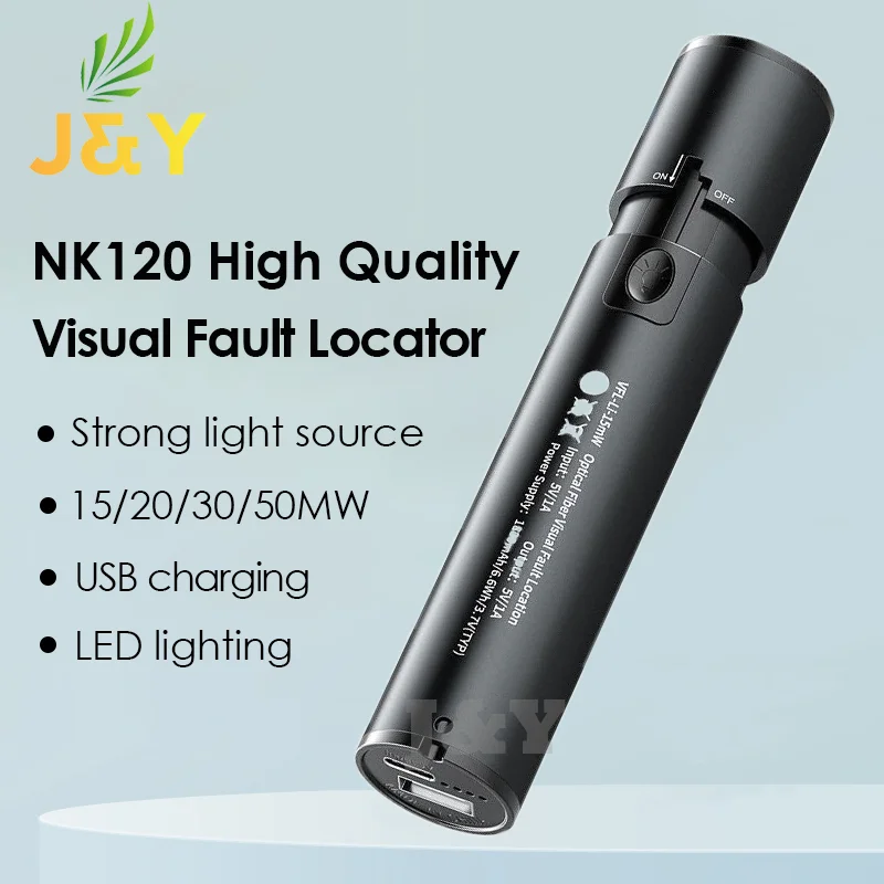 

NEW Optical Fiber Red Light Pen Laser Testers 15/20/30/50MW Visual Fault Locator, Optic Cable Tester VFL USB Charging
