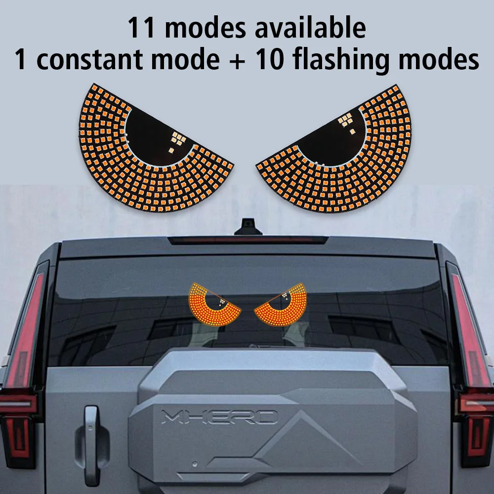 Мигающий светодиодный декоративный светильник для лобового стекла автомобиля