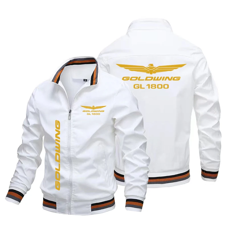 

2022 New Honda Men's Jacket Car Print Trend Bomber Jacket Harajuku Baseball Uniform Men's Motorcycle Biker Jacket Jacket
