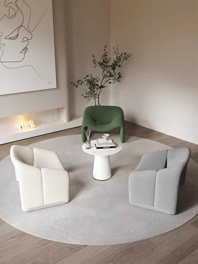 Одиночный повседневный диван-кресло Smile минималистичный стул для чтения книг