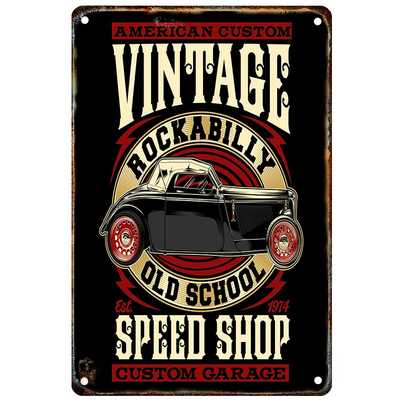 Новый Putuo декор для мотоцикла винтажный жестяной ретро-плакат настенный плакат