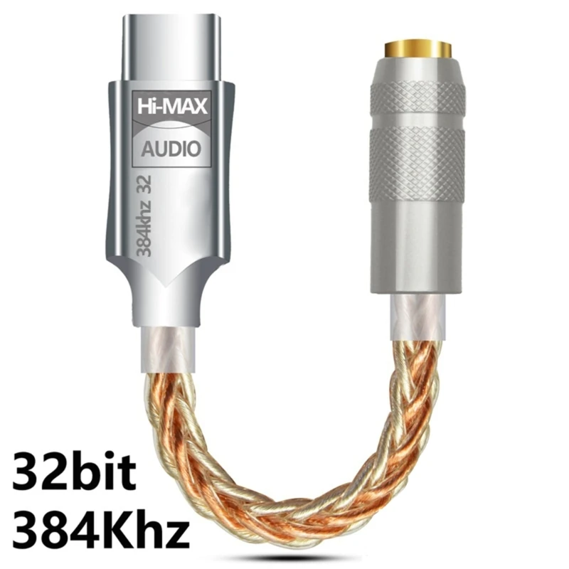 USB C до 3 5 мм цифровой слуховой адаптер усилитель для наушников декодирование