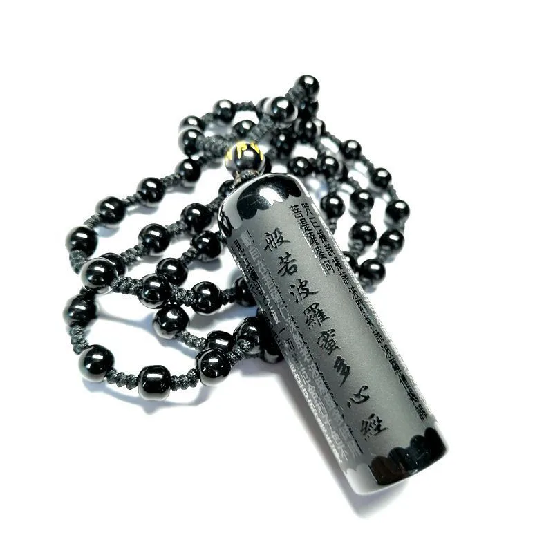 

Подвеска в виде сердца из обсидиана с сутрами, подвески-кулоны, ювелирные изделия, очаровательные настоящие натуральные винтажные модные а...