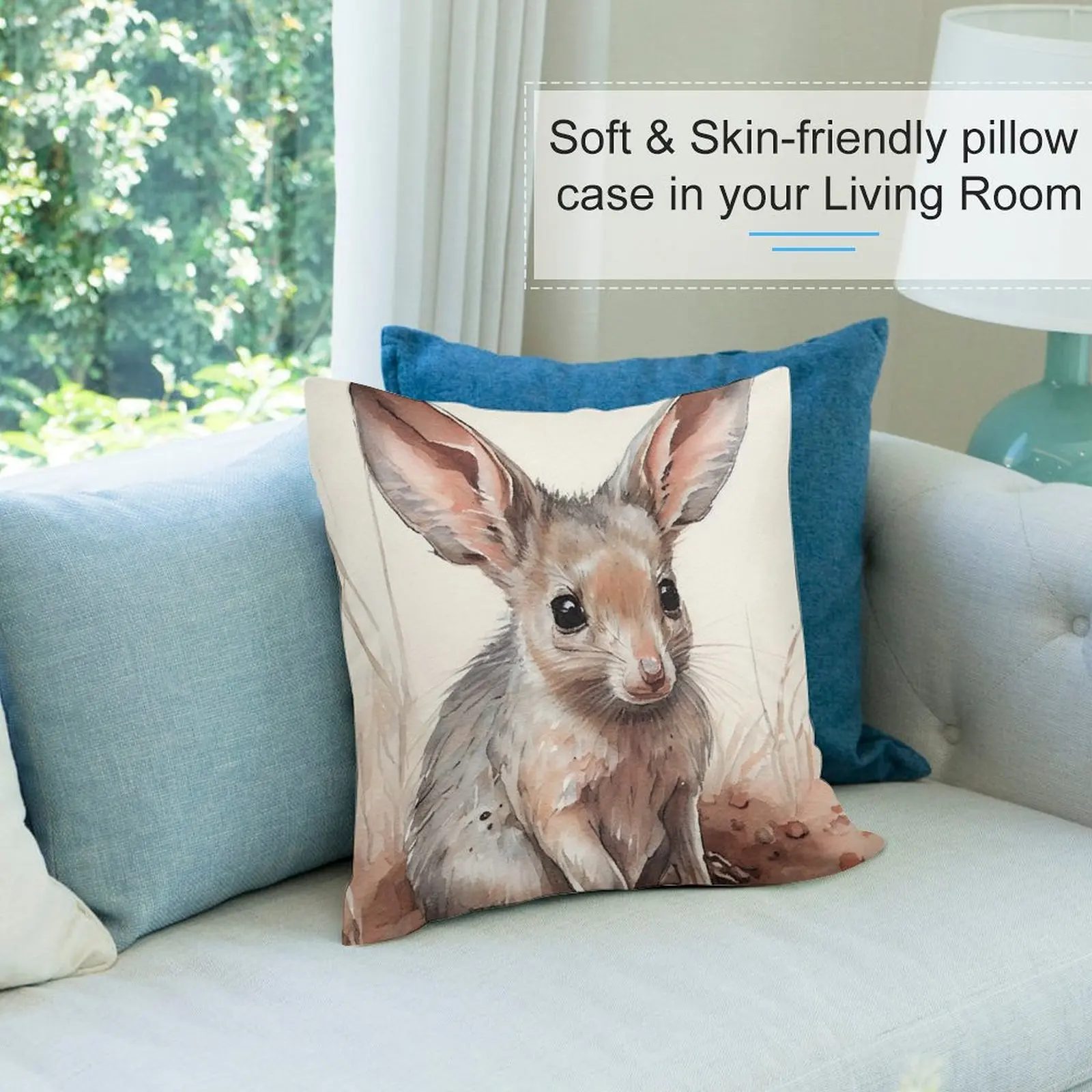 Роскошная декоративная подушка для наволочки австралийских наземных животных