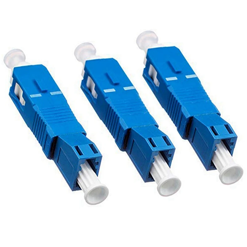 

3PCS Single Mode 9/125Um SC/UPC Male To LC/UPC Female Hybrid Optical Fiber Adapter Connector For Optical Power Meter