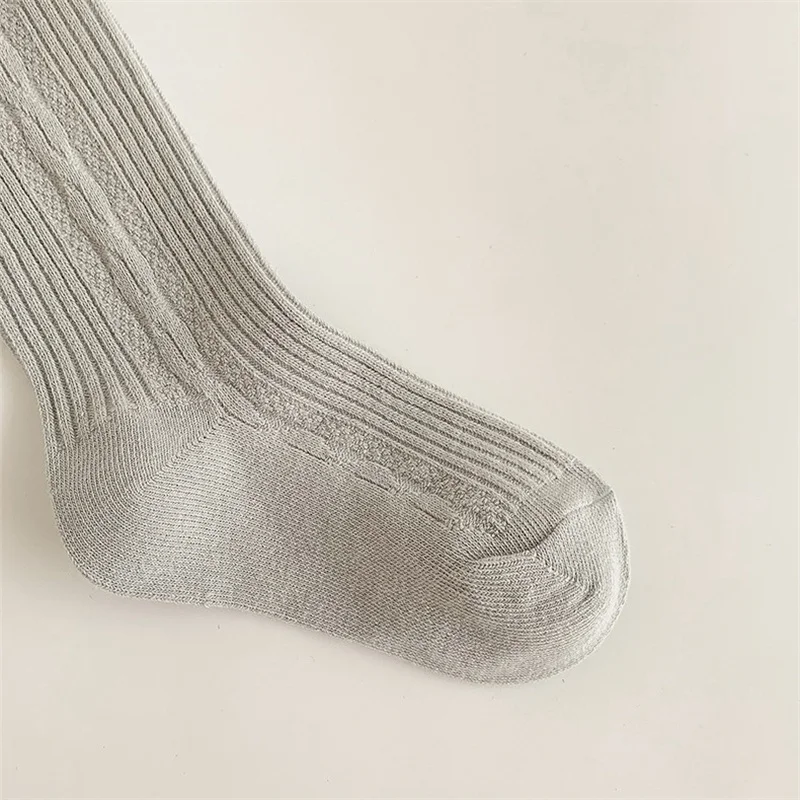 Детские Леггинсы Из Смеси Хлопка Для Девочек — Весенне-осенние Вязаные