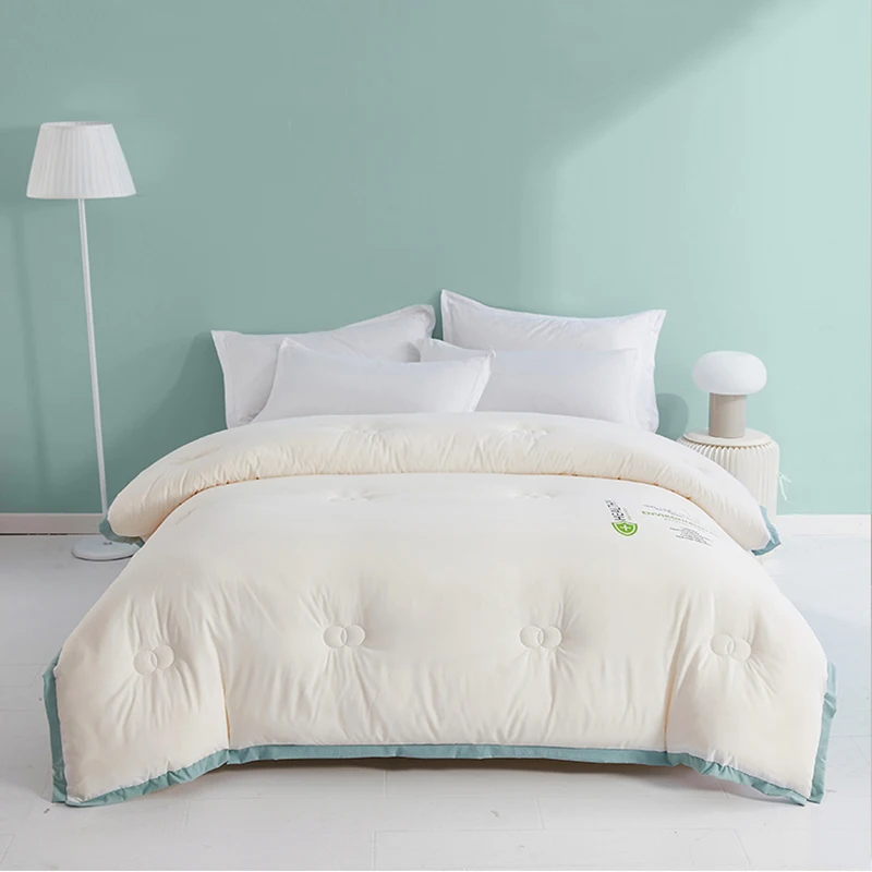 

220x240 Thick Winter Quilt Summer Blanket Off White Double Duvet Bed Quilt Goose Comforter Colcha De Cama Casal Nordic Filling