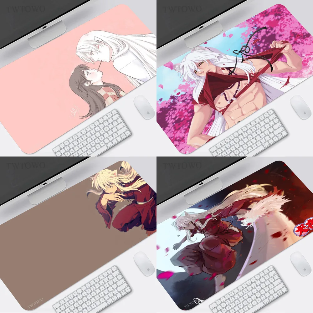 

Игровой коврик для мыши Inuyasha XL, новый большой компьютерный коврик для мыши XXL, коврик для клавиатуры, офисный коврик из натурального каучука,...