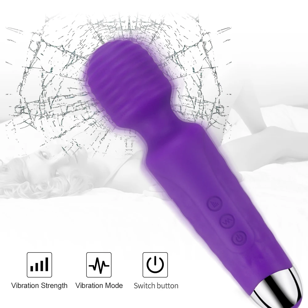 

Vibrador sem fio vibrador av varinha mágica para mulher estimulador clitóris usb recarregável massageador bens brinquedos sexuai