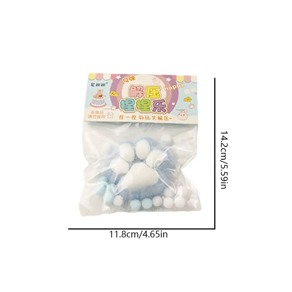 Мягкая плюшевая игрушка для сжатия кошачьей лапы сенсорная TPR мультяшная