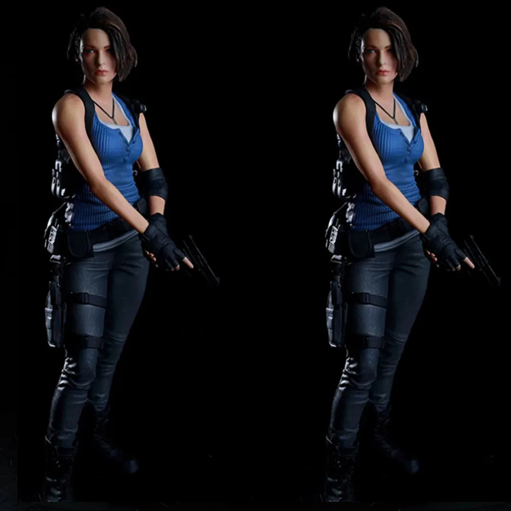 

30Cm Jill Valentine Figure Brave Sexy Policewoman Female Warrior Action Figures Model Toy For Collection