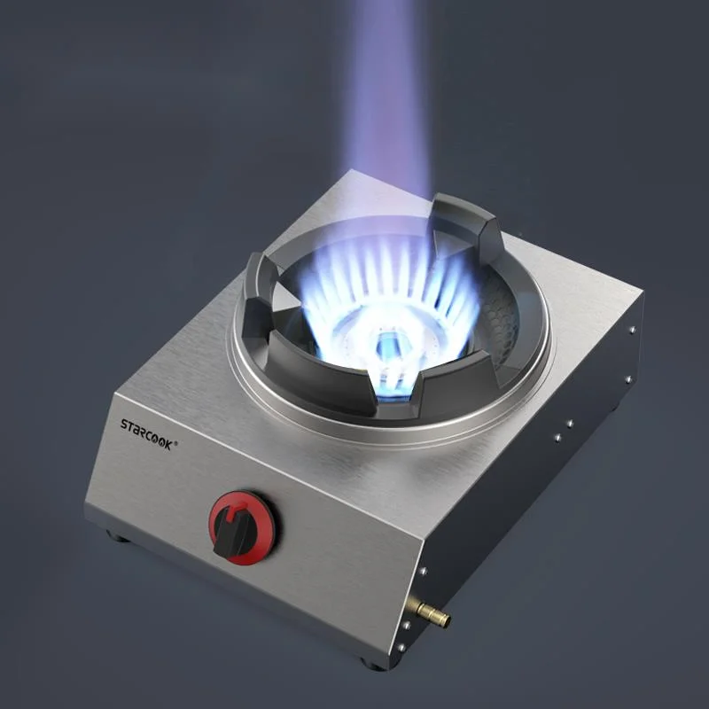 Thickened stainless steel gas stoves commercial fierce fire single liquefaction foci household pulse electronic ignition cooker