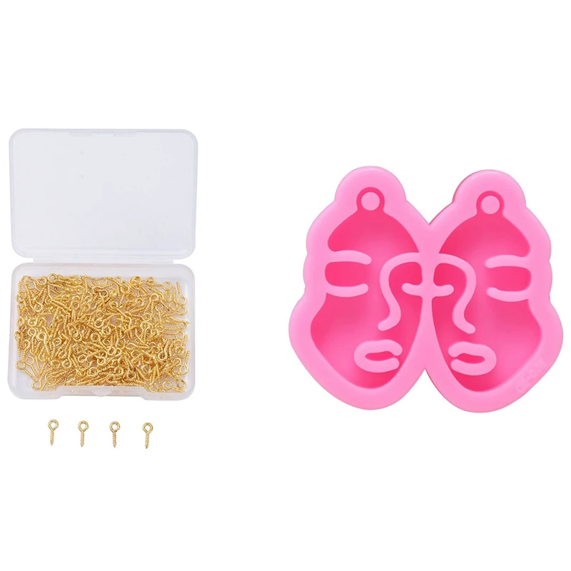 

Ювелирные изделия ручной работы «сделай сам», аксессуары, гвозди в виде овечьих глаз, гвозди в коробке, золото с глянцевой формой для сереже...