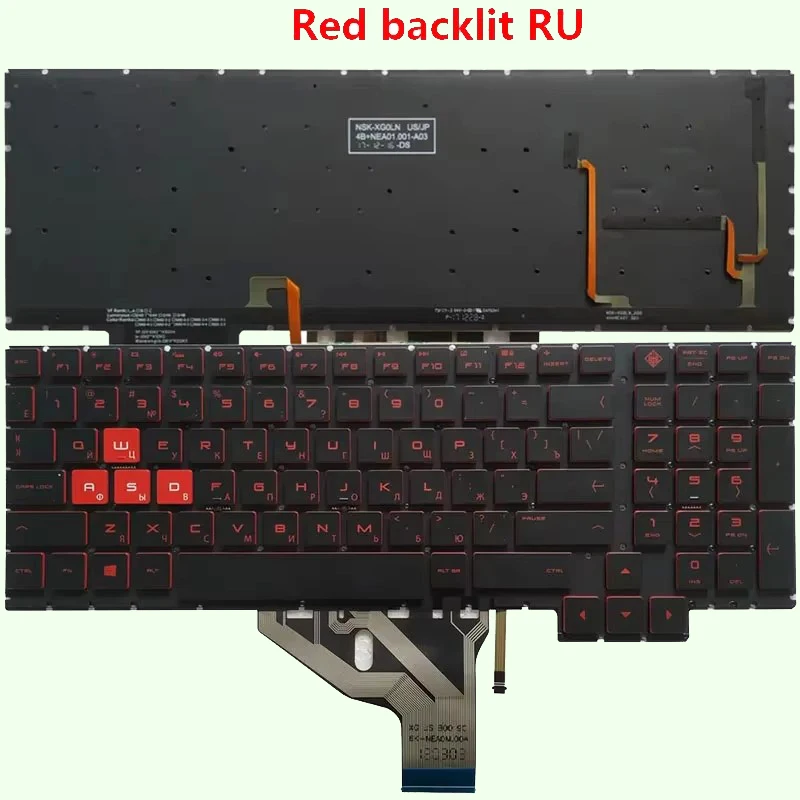 Клавиатура для HP OMEN 15-CE 15-CE000 15-CE026TX 15-CE005TX 15-CE006TX 15-CE001TX 15-ce199nr с русской раскладкой RU