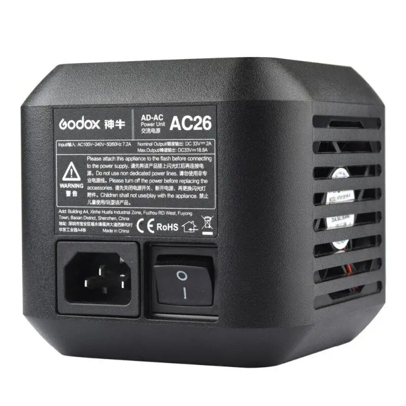 Блок питания переменного тока Godox AC26 с кабелем для внешней вспышки AD600PRO |