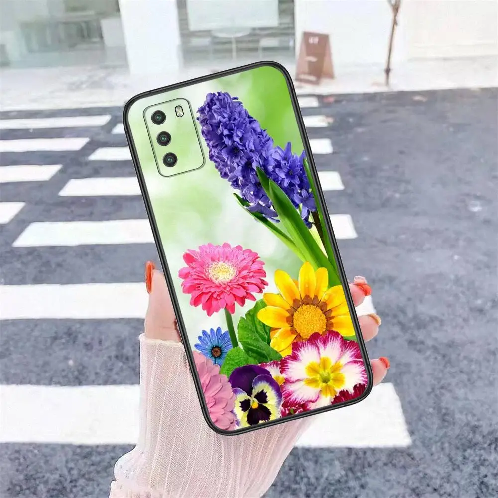 Красивый цветок для OnePlus 5T 6T 7 7T 8 8T 9 Nord CE N100 N10 Pro 5G Nokia C01 X20 Plus дешевый защитный чехол