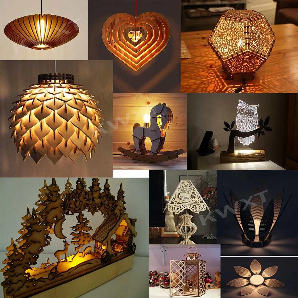 

202 векторных файла для лазерной резки лампы