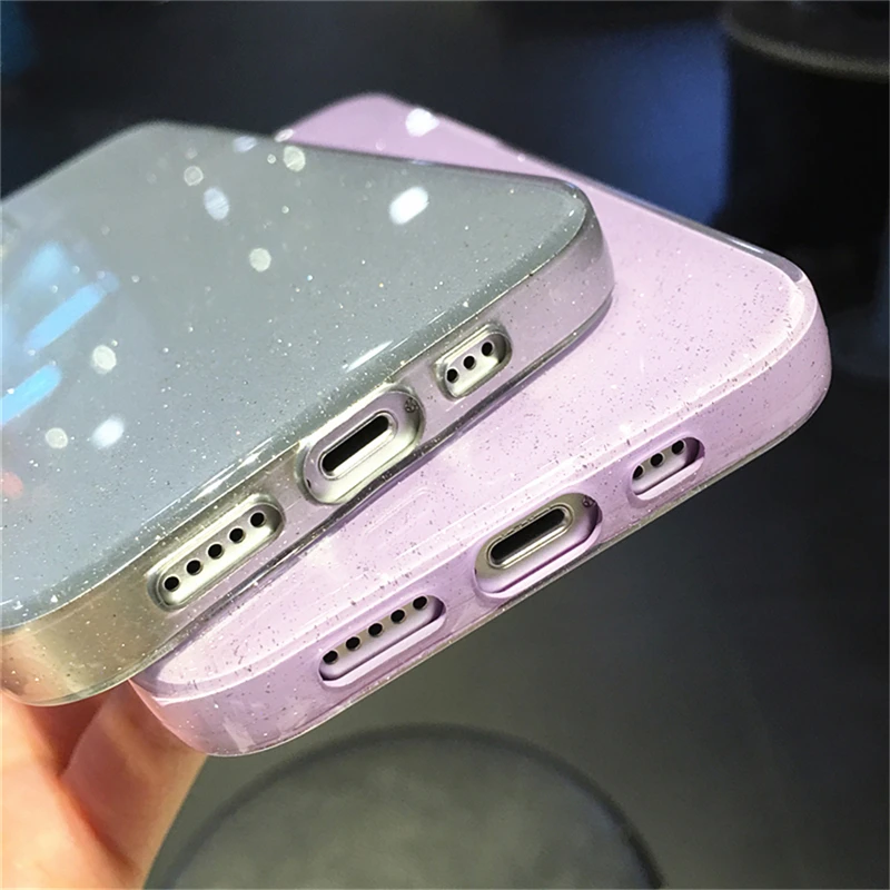 Модный Блестящий чехол карамельного цвета для телефона iPhone 13 12 11 Pro Max X XR XS Защита