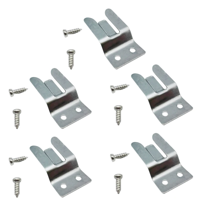 

5X Metal MIC HOLDER / Clip - Screw In For CB / Ham Radio - MH2