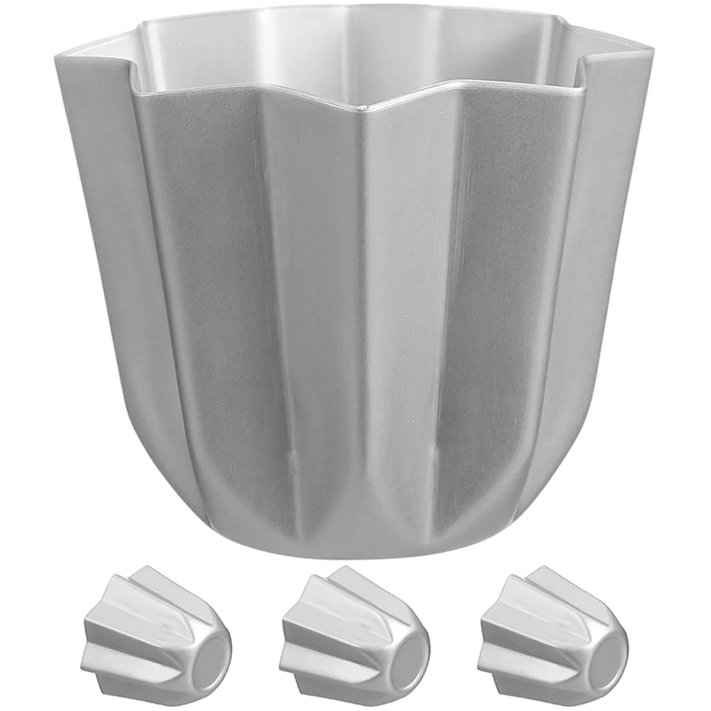 

4Pcs Metal Cake Making Bakeware Multi-function Cupcake Baking Mould Octagonal Cake Cake Molds for Baking Kitchen Bakery Home