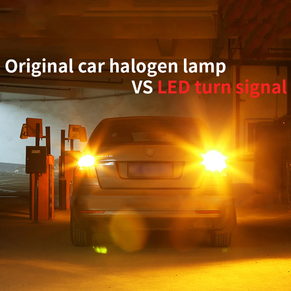 DRL с указателем поворота 2 в 1 Canbus без ошибок Автомобильный светодиод 1156 P21W BA15S PY21W