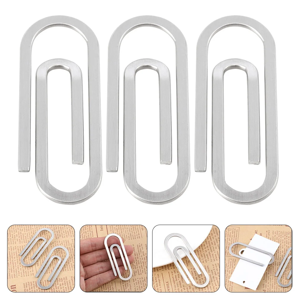 

Paper Clip File Money Binder Clips Holder Small Office Paperclips Supplies Portable Creative Mini