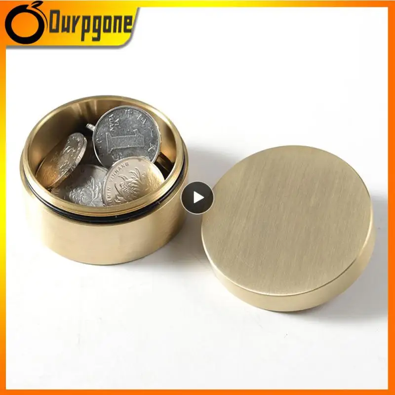 

2/3/4PCS Storage Box Moisture-proof Outdoor Container Dust-proof Waterproof Brass Outdoor Box Camping Equipment Brass Box