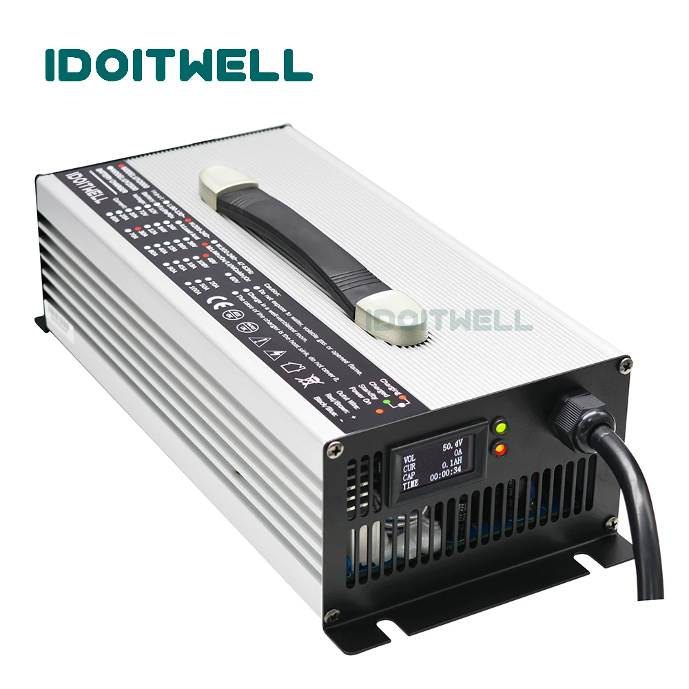 

48V 30A Lead acid battery charger 58.8V float charge 55.2V 30A charger for 48 VOLT 280AH 300AH 350AH lead acid battery with lcd