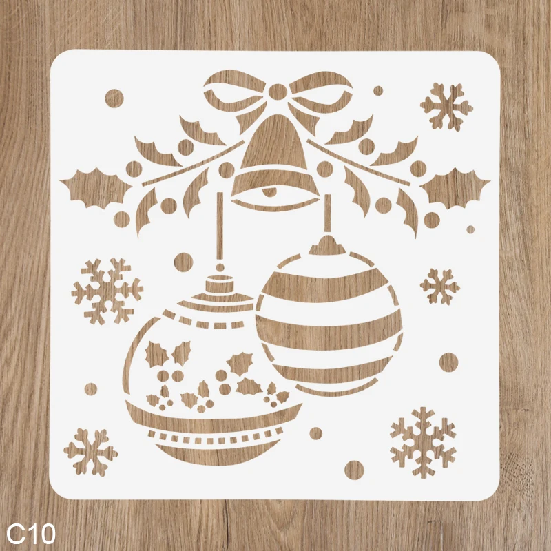 

Рождественский трафарет из пластика