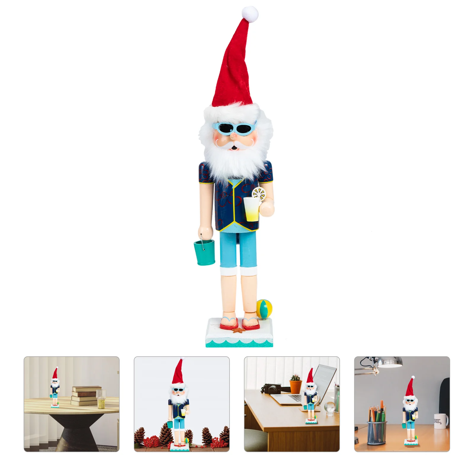

Nutcracker Christmas Nutcrackers Wood Wrapping Paperdecorations Santa Desktop Wooden Figures Puppetsoldier Figurine Beach