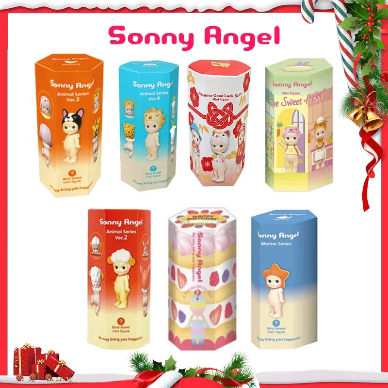 Sonny Angel Cartoon Blind Box Car Decoration Mobile Phone Cupid Handmade Anime Doll Toy Christmas Gifts