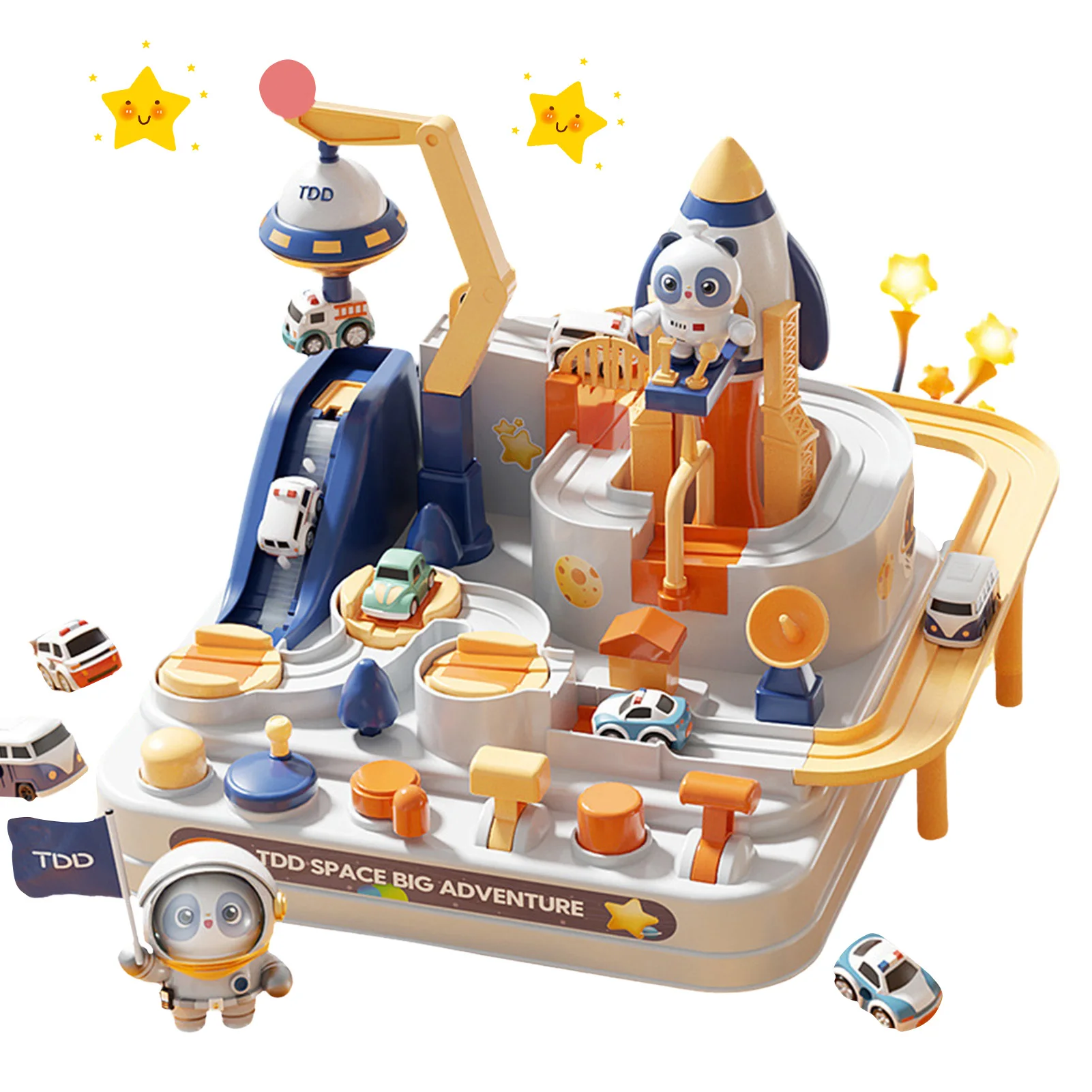 

Car Adventure Track Toy Parent-Child Interactive Kids Puzzle Car Toy Preschool Educational Toy Cars For Kids With Safe Rounded