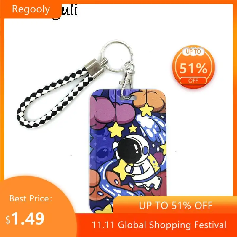 

Astronaut Universe Moon Earth Art Cartoon Anime Fashion Lanyards Bus ID Name Work Card Holder Accessories Decorations Kids Gifts