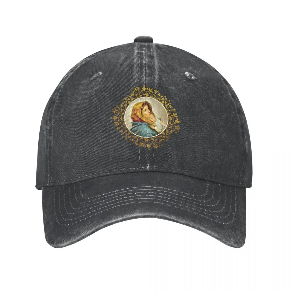 

Virgin Mary With Jesus Child Baseball Cap cowboy hat Peaked cap Cowboy Bebop Hats Men and women hats
