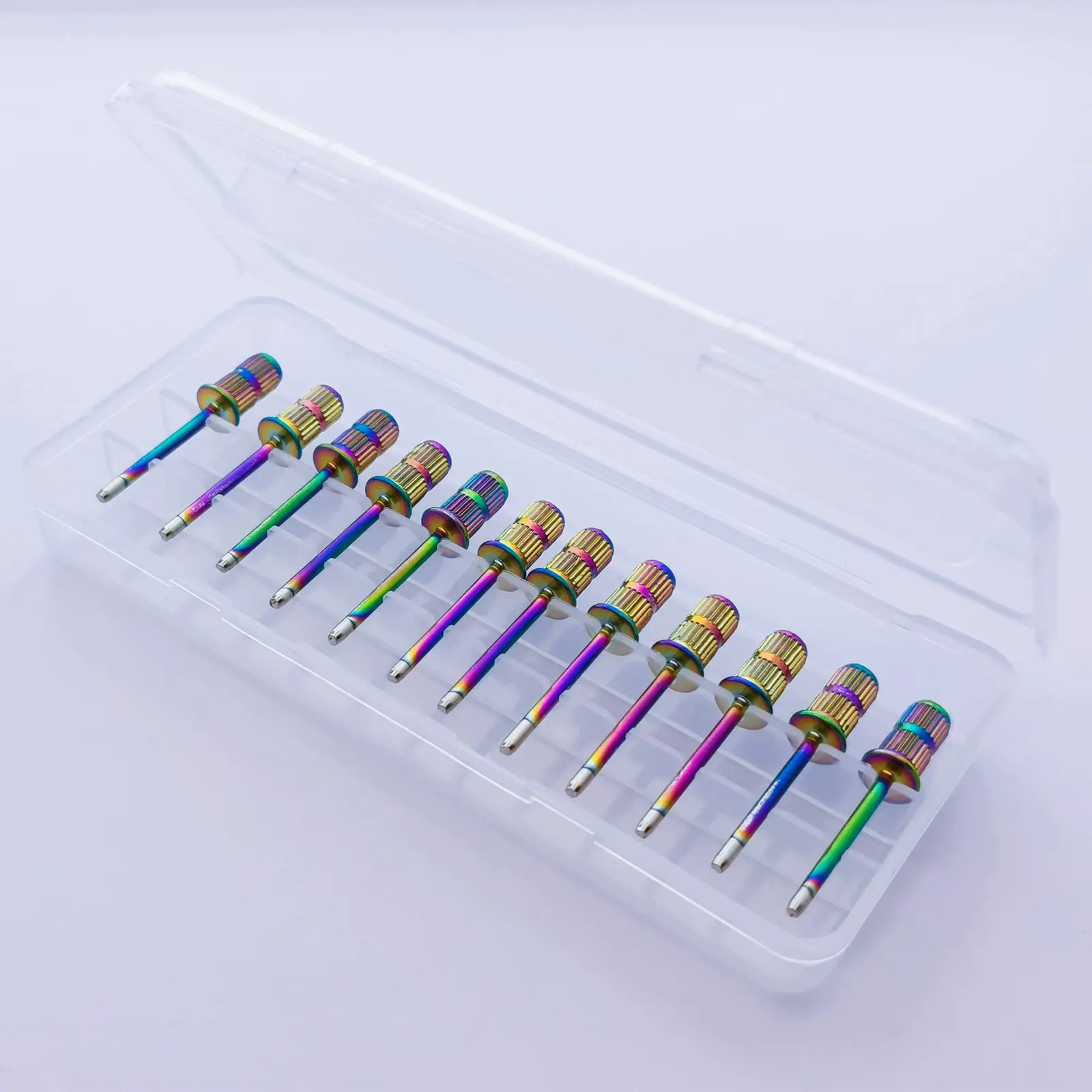 

12PCS Mandrel Nail Drill Bits Set 3/32" Standard Shank Easy-Off Replacement Head to Nails for Sanding Bands Nail Tools