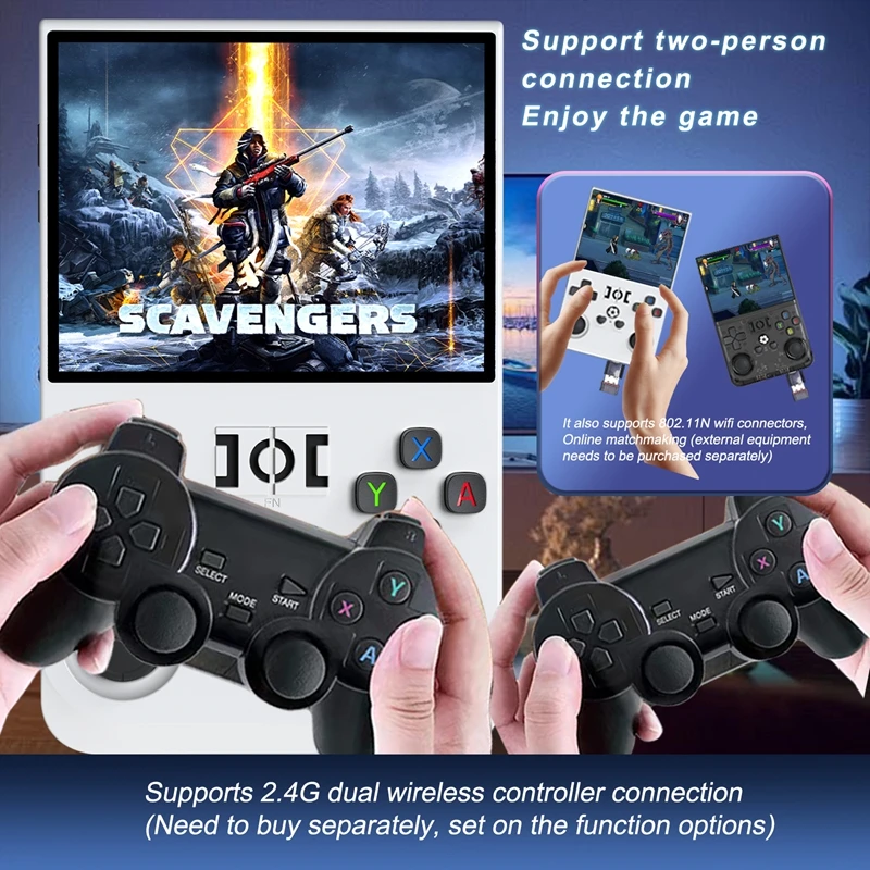 Портативная игровая консоль R36PRO с двумя 3D-дизайнами Jovstick Linux System 3 5-дюймовый IPS