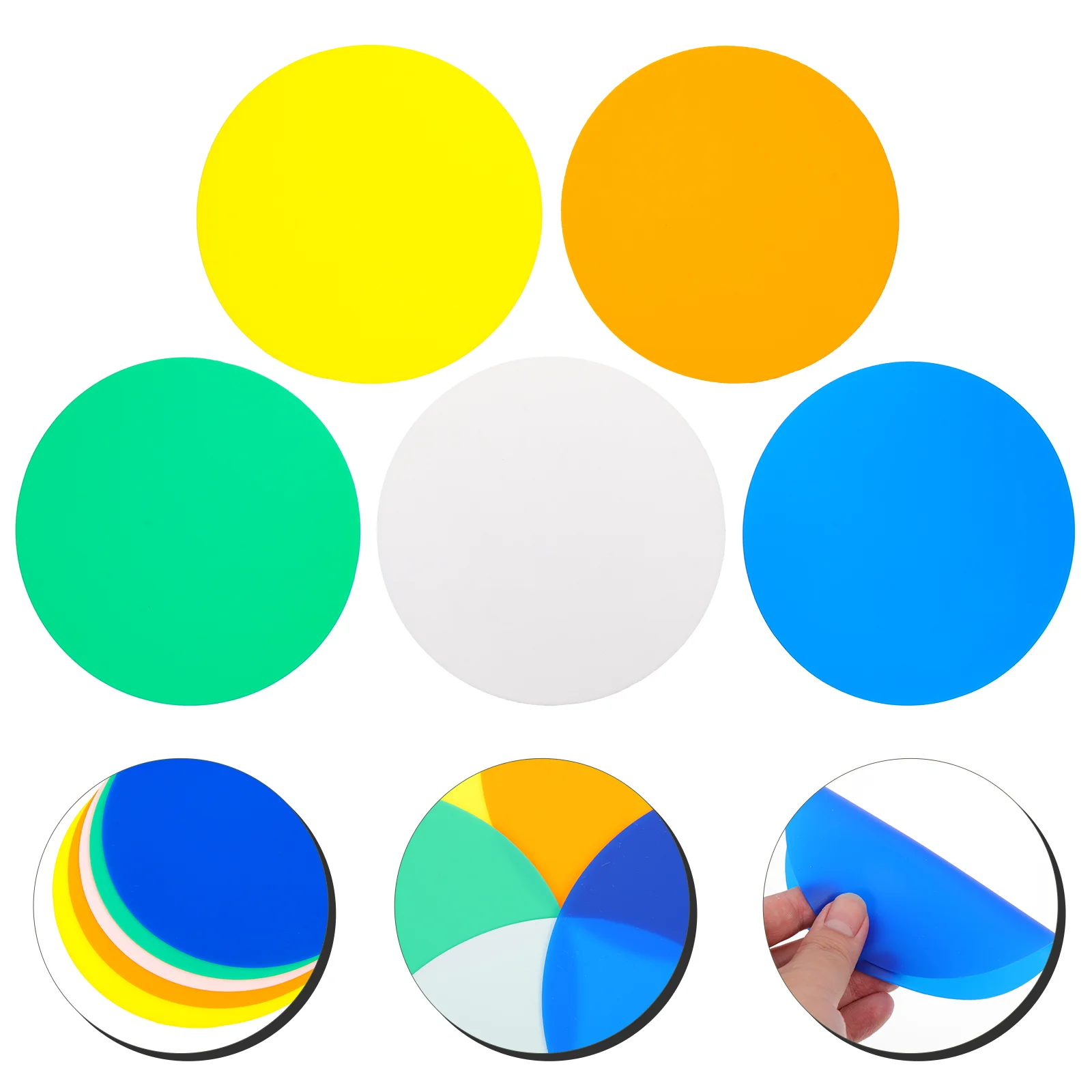 

5Pcs For Weak Hands Bottle Lid Opener Round Silicone Jar Openers Silicone Bottle Opener Pads for Home Restaurant Outdoor Kitchen