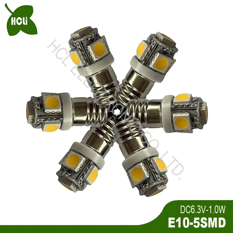 Высокое качество DC3V 4.5V 5V 6V 6.3V 12V 24V E10 Светодиодные фонари Предупреждающий свет