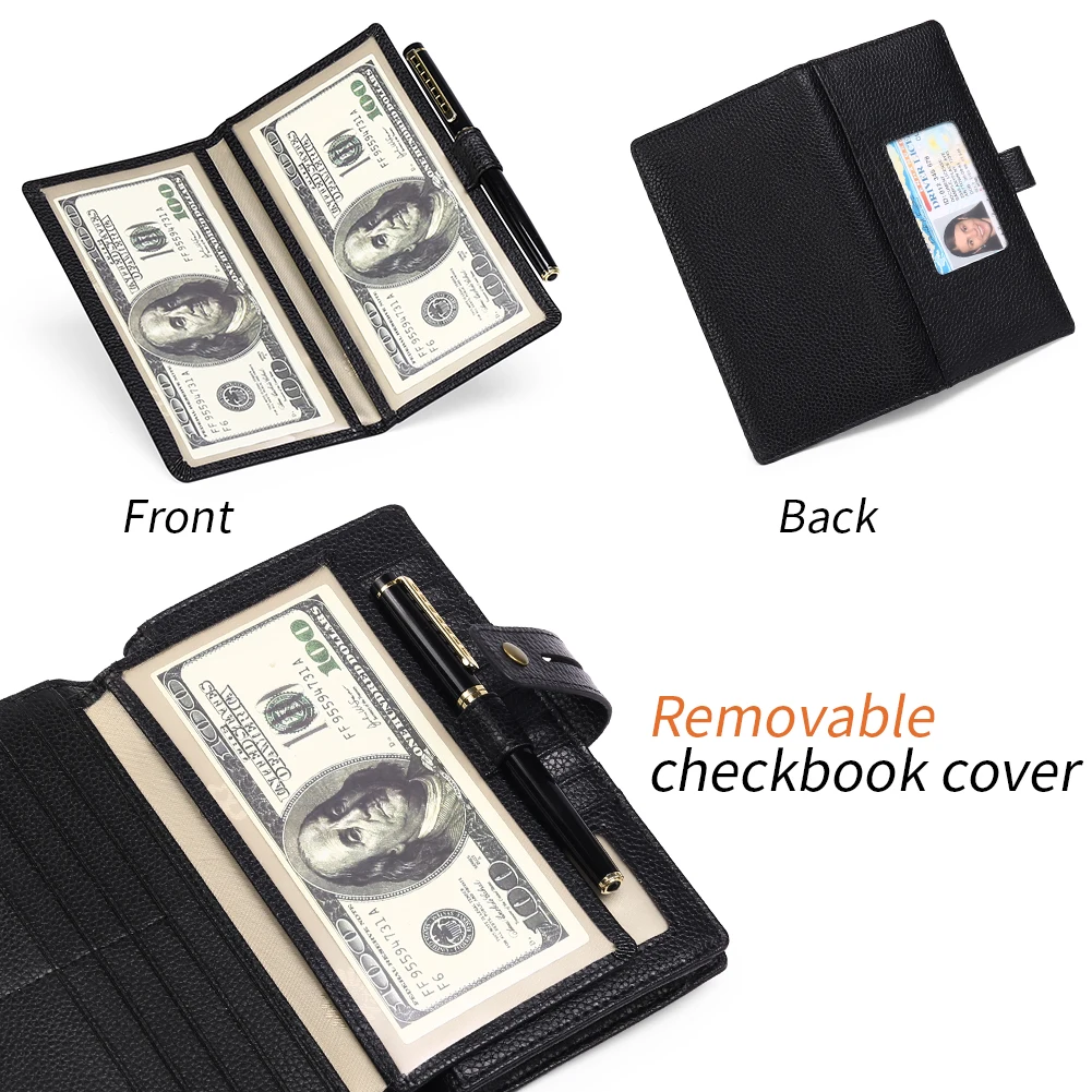 Fashion Women's Wallet Genuine Leather Large Capacity Purse Zipper Long Phone Bag Rfid Card Holder Coin Purses Clutch