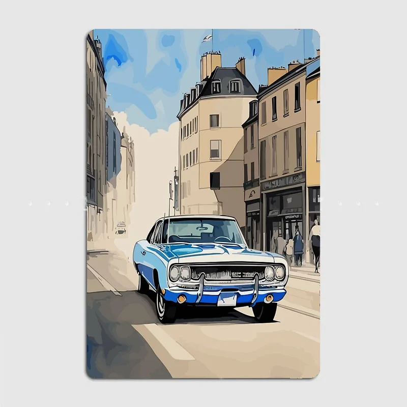 Итальянский Ренессанс 1968 классический автомобиль ретро металлическая вывеска