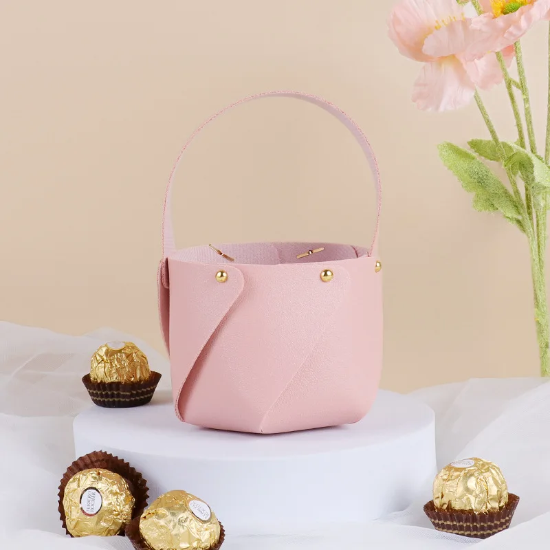 

Набор из 10 мини-кожаных подарочных пакетов с ручкой