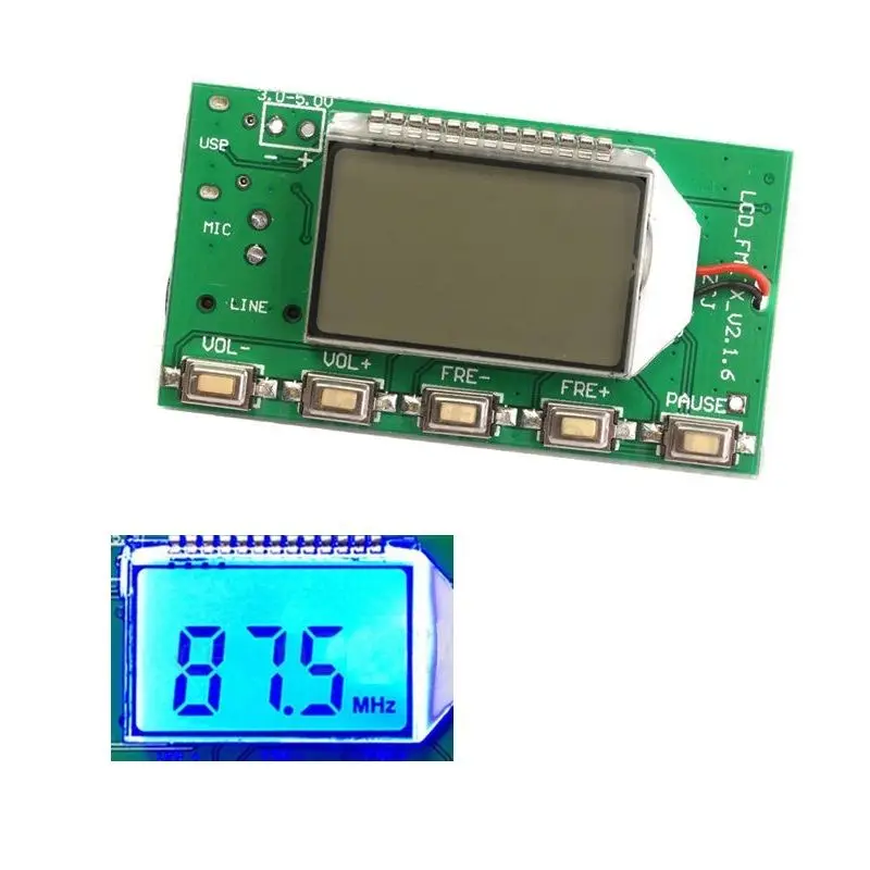 Цифровой беспроводной микрофон DSP PLL 87-108 МГц, стерео модуль FM-передатчика, 1 шт.