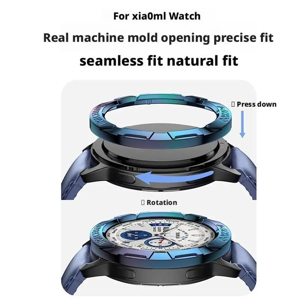 Фото Комплект для замены безеля для часов xiaomi WATCH S4, высококачественная вставка в безель, аксессуары для корпуса часов №4