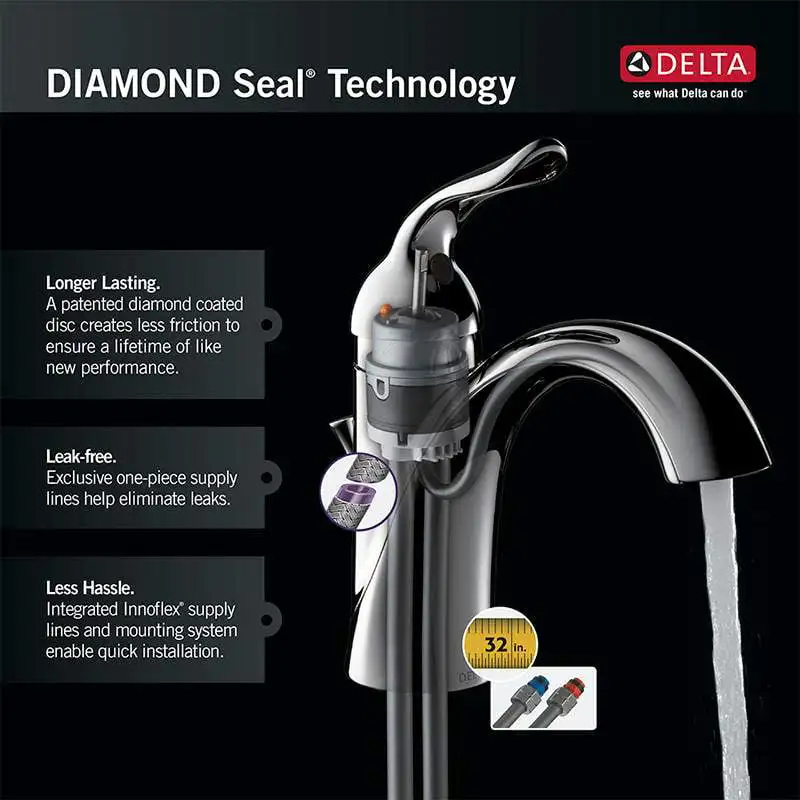 

Two Handle Centerset Bathroom Faucet, Polished Brass