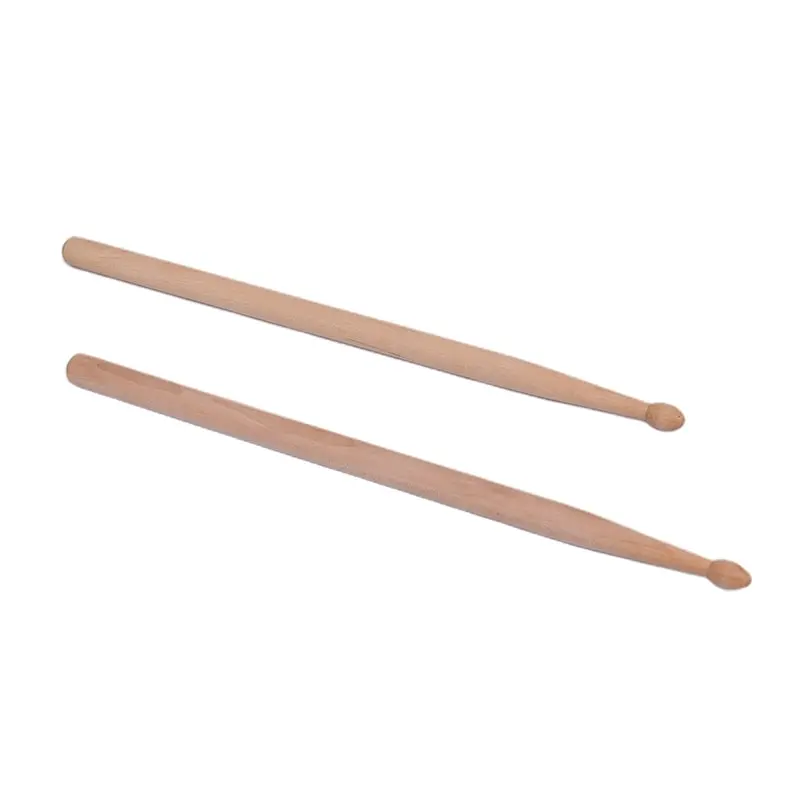 

2Pcs Professional Light Weight Endearing Music Band Maple Wood Oval Tip Drum Sticks Percussion Instruments Parts Accessories