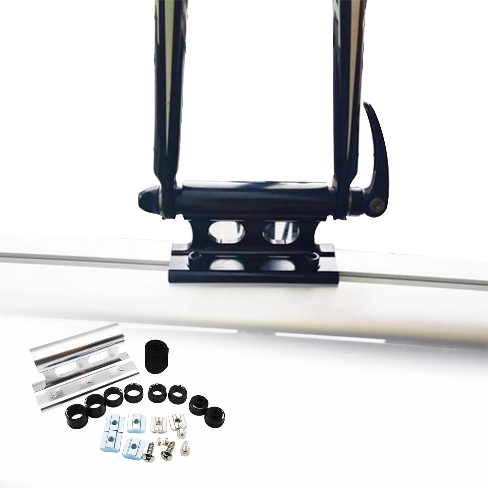 

Car Rooftop Bicycle Rack Roof-Mounted Bicycle Carriers With Fixing Screw Fixing Straps Side Cover For Indoor/Car Roof Parking