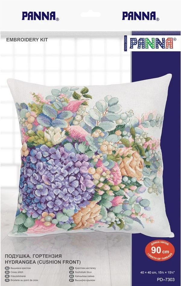 Цветок гортензии 50-50 DIY Игольчатый набор для вышивки крестом 28ct 14ct 32ct