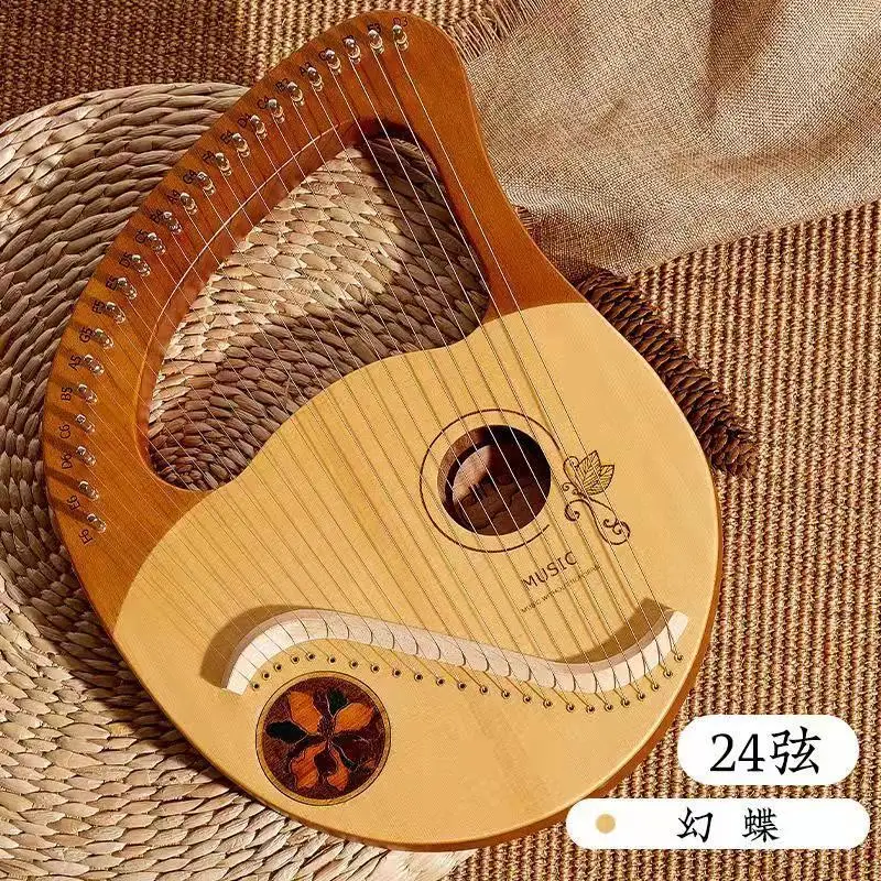 

16/21/24 String Lyre Harp for Beginners Portable Handmade Wooden Performance Accompaniment Mahogany Musical Instruments 2022 New