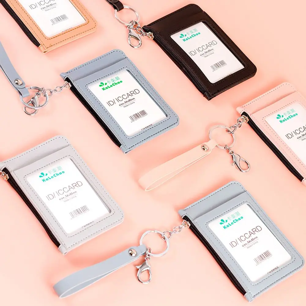 

Креативный женский водонепроницаемый кошелек из искусственной кожи с отделением для банковских карт и ключей для автобуса, держатель для к...